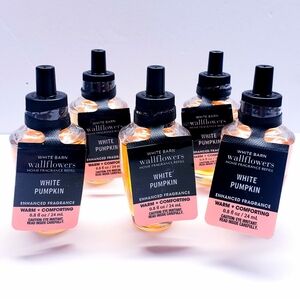 Bath & Body Works WHITE PUMPKIN Wallflowers Home Fragrance Refill, 0.8 Oz(5 Pcs)